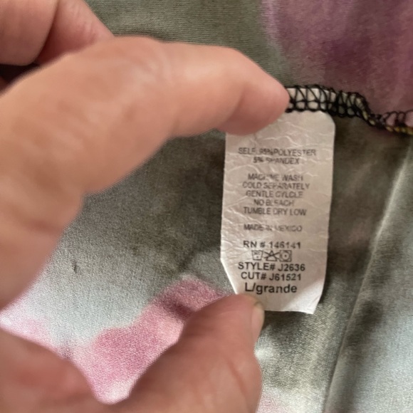 ✨sold✨Fashion Nova 3 Piece Legging Set size L purple/combo High Rise Legging - Picture 7 of 8